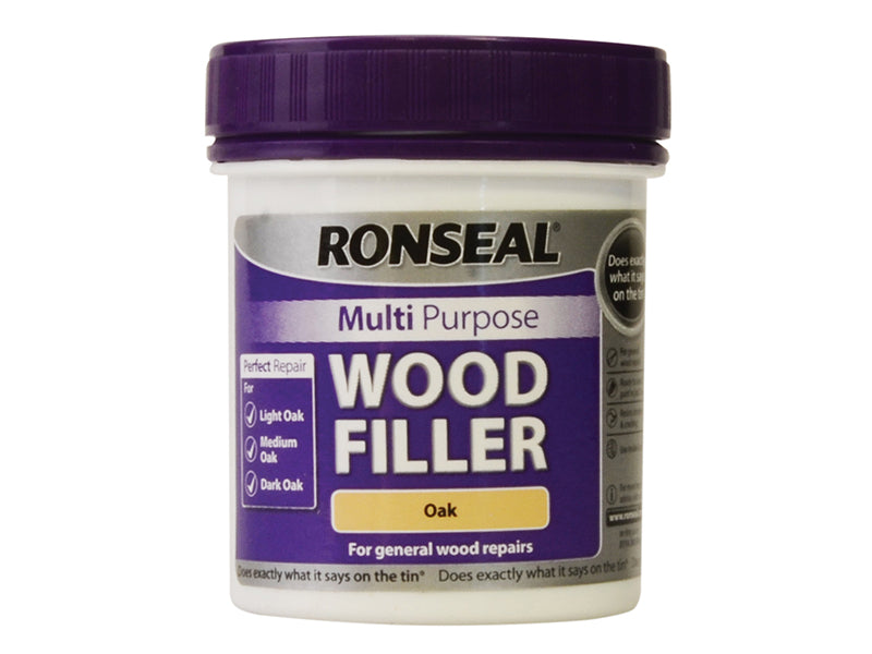 Multipurpose Wood Filler Tub Oak 250g, Ronseal