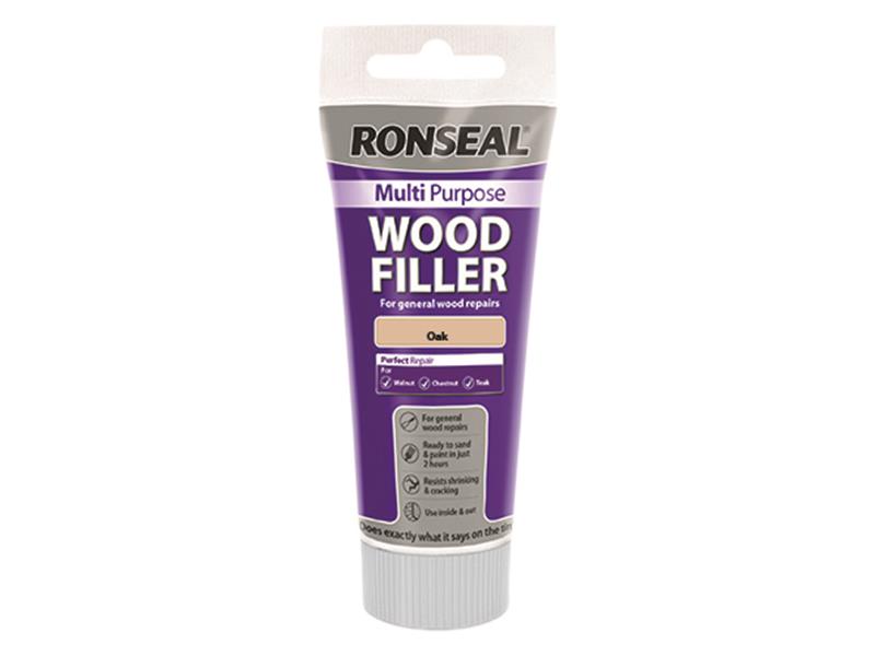 Multipurpose Wood Filler Tube Oak 325g, Ronseal