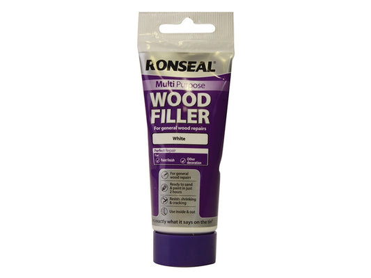 Multipurpose Wood Filler Tube White 100g, Ronseal