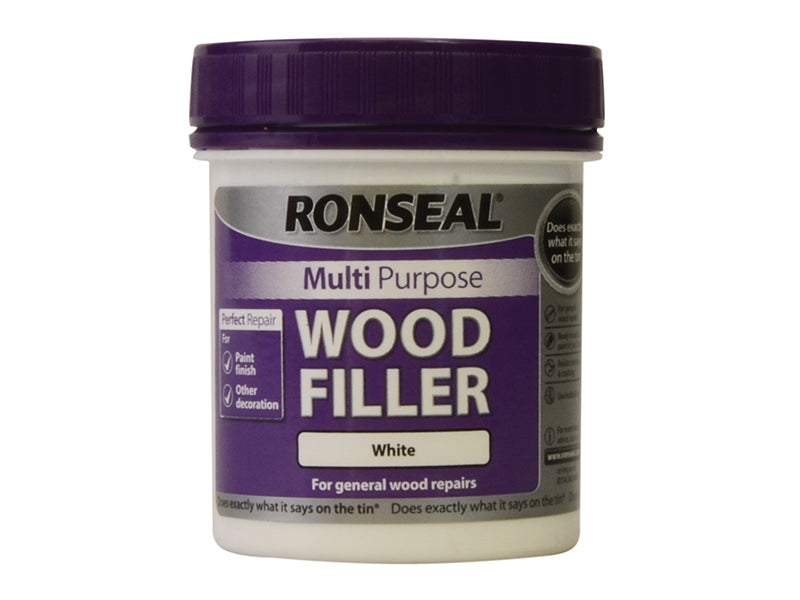 Multipurpose Wood Filler Tub White 250g, Ronseal