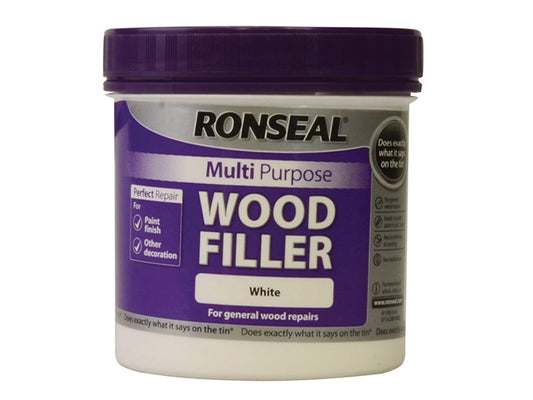 Multipurpose Wood Filler Tub White 465g, Ronseal