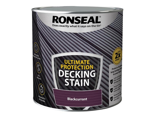 Ultimate Protection Decking Stain Blackcurrant 2.5 litre, Ronseal