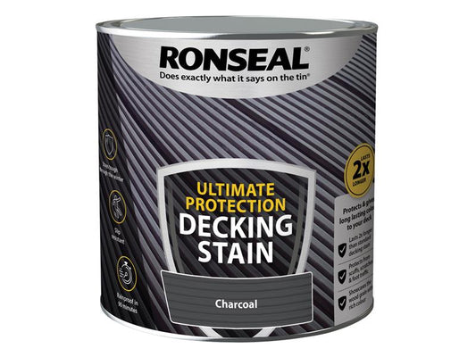 Ultimate Protection Decking Stain Charcoal 2.5 litre, Ronseal