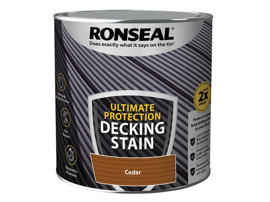 Ultimate Protection Decking Stain Cedar 2.5 litre, Ronseal