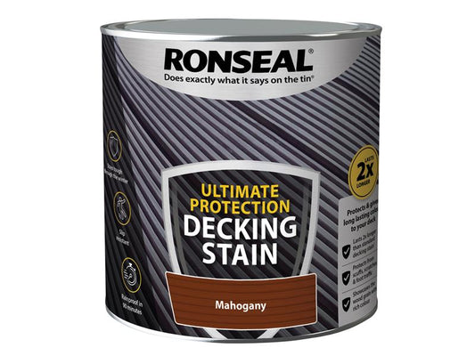 Ultimate Protection Decking Stain Rich Mahogany 2.5 litre, Ronseal