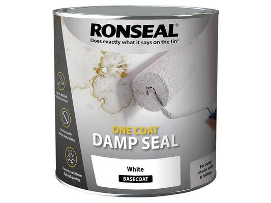 One Coat Damp Seal White 2.5 litre, Ronseal