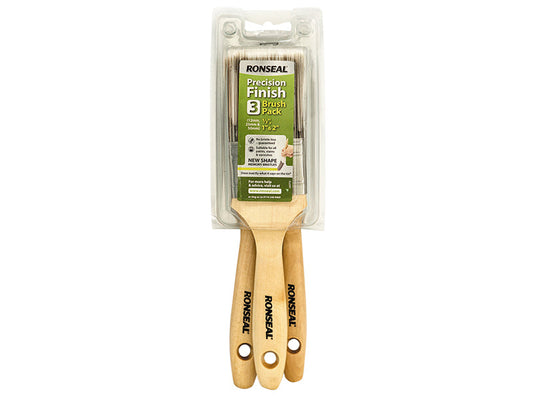 Precision Finish Brush (Pack 3), Ronseal