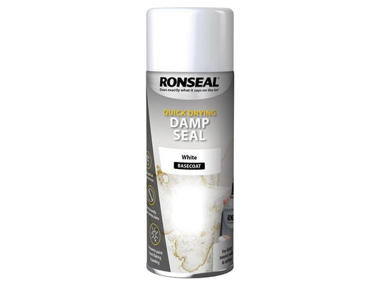 Quick Dry Damp Seal Aerosol White 400ml, Ronseal