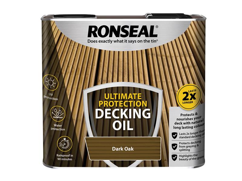 Ultimate Protection Decking Oil Dark Oak 2.5 litre, Ronseal