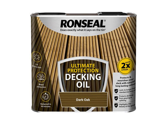 Ultimate Protection Decking Oil Dark Oak 5 litre, Ronseal