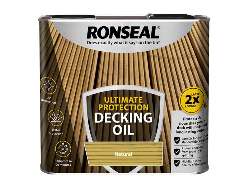 Ultimate Protection Decking Oil Natural 2.5 litre, Ronseal