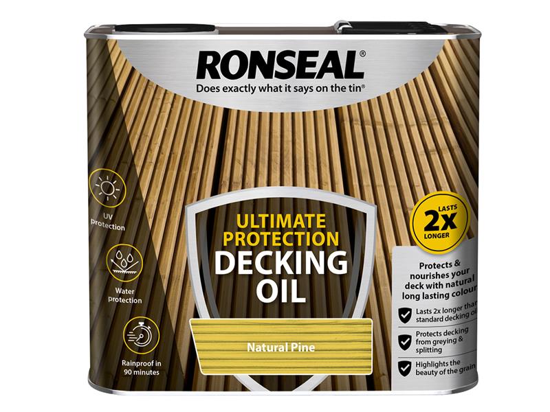 Ultimate Protection Decking Oil Natural Pine 2.5 litre, Ronseal