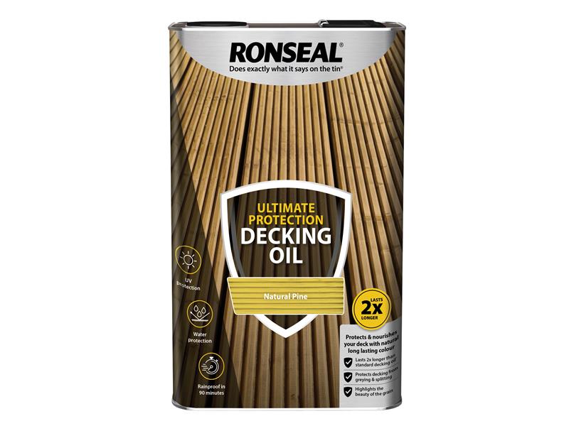 Ultimate Protection Decking Oil Natural Pine 5 litre, Ronseal