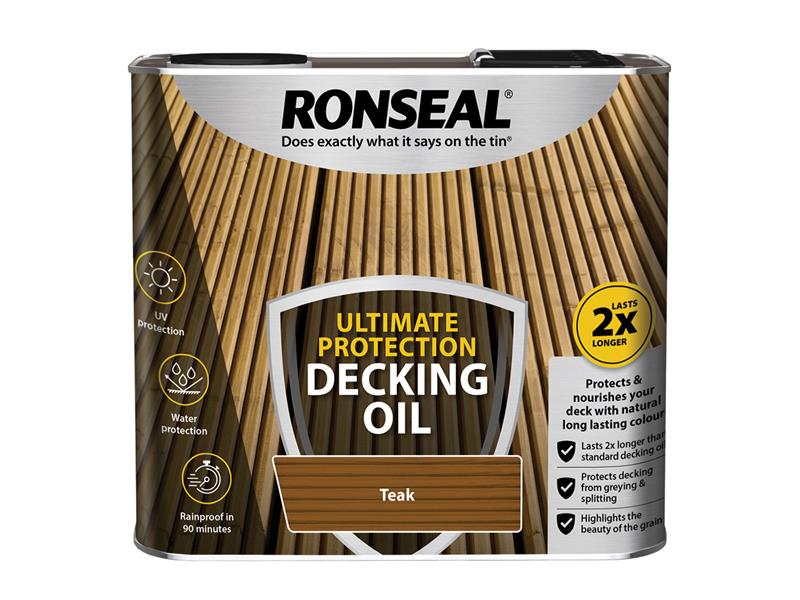 Ultimate Protection Decking Oil Teak 2.5 litre, Ronseal