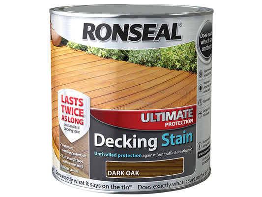 Ultimate Protection Decking Stain Dark Oak 2.5 litre, Ronseal