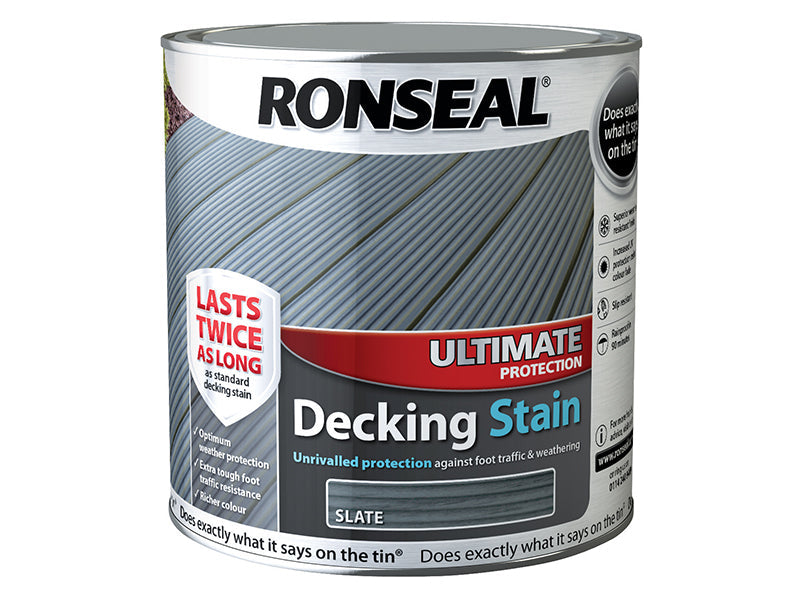 Ultimate Protection Decking Stain Slate 2.5 litre, Ronseal