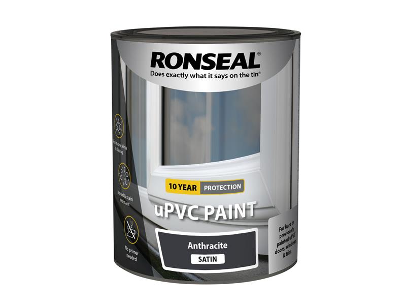 uPVC Paint Anthracite Satin 750ml, Ronseal