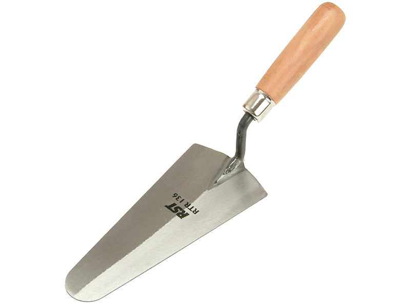 Gauging Trowel Wooden Handle 7in, R.S.T.