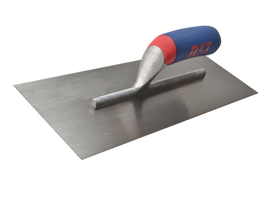 Plasterer's Finishing Trowel Carbon Steel Soft Touch Handle 16 x 4.1/2in, R.S.T.