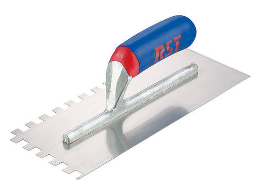 Notched Trowel Square 6mm² Soft Touch Handle 11 x 4.1/2in, R.S.T.