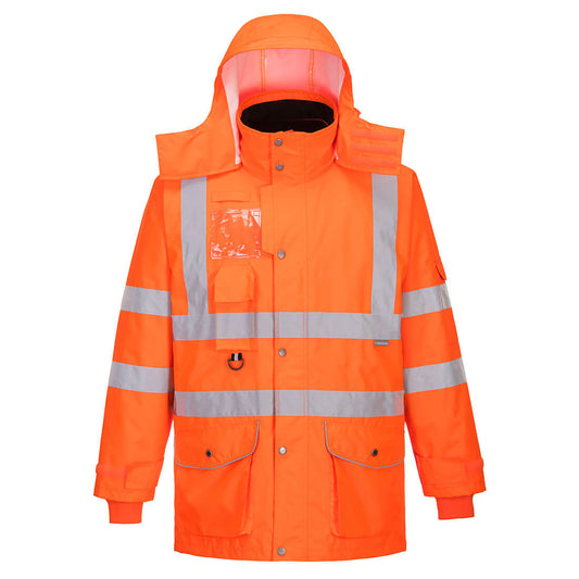 Hi-Vis Breathable 7-in-1 Traffic Jacket, Morgans PW