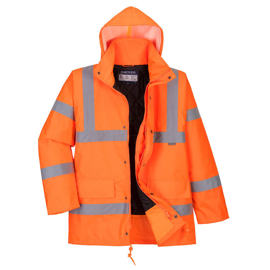 Hi-Vis Breathable Winter Traffic Jacket, Morgans PW