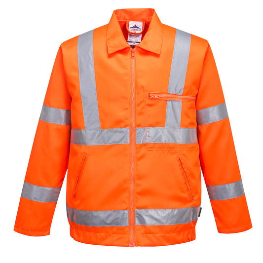 Hi-Vis Polycotton Bomber Jacket, Morgans PW