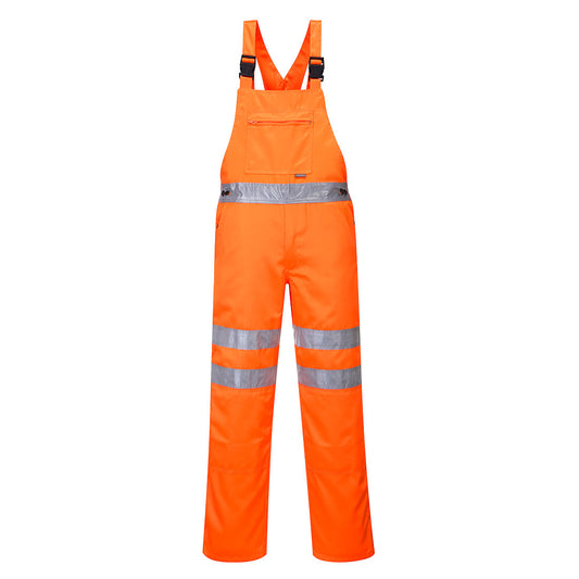 Hi-Vis Polycotton Service Bib and Brace, Morgans PW