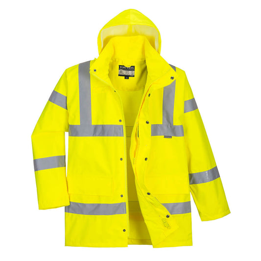 Hi-Vis Breathable Rain Traffic Jacket, Morgans PW