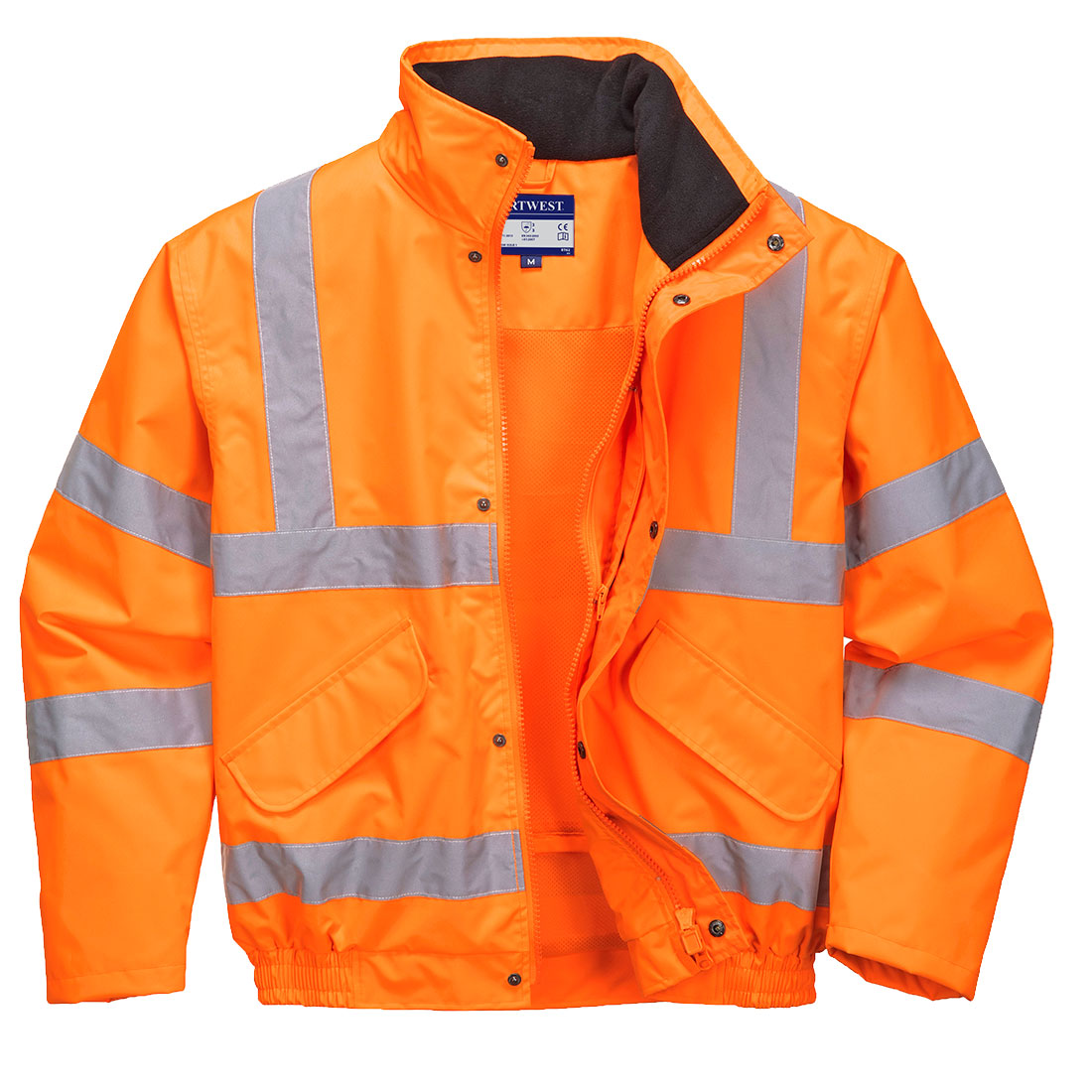 Hi-Vis Breathable Rain Bomber Jacket, Morgans PW