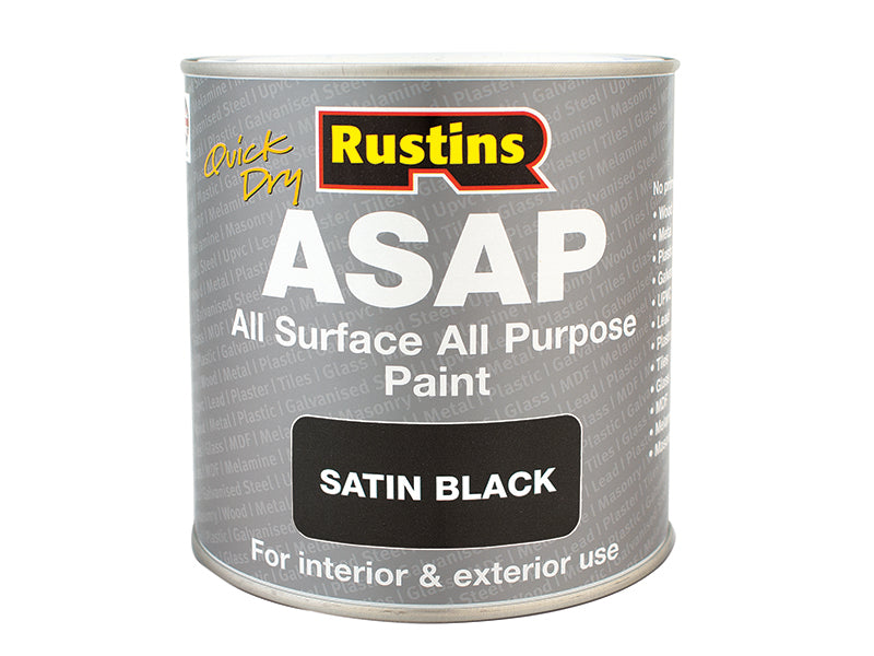 ASAP Paint Black 1 Litre, Rustins