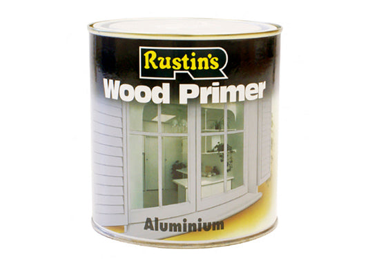 Aluminium Wood Primer 500ml, Rustins