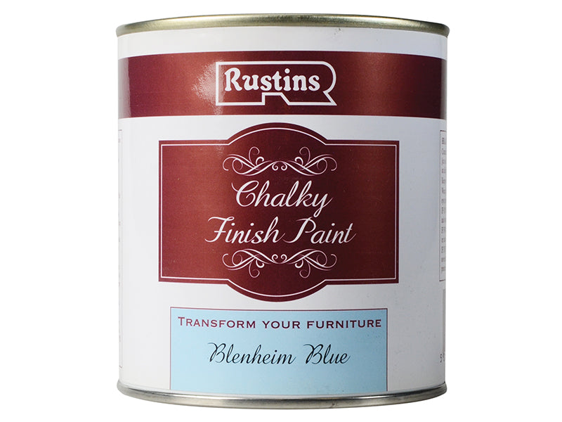 Chalky Finish Paint Blenheim Blue 500ml, Rustins