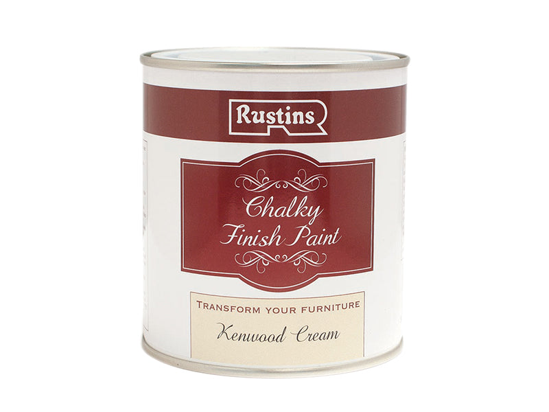 Chalky Finish Paint Kenwood Cream 500ml, Rustins