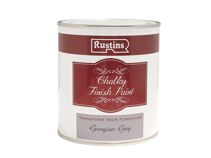 Chalky Finish Paint Georgian Grey 500ml, Rustins