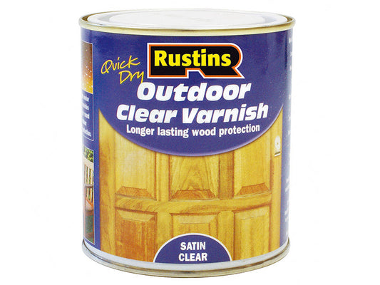 Exterior Varnish Satin 250ml, Rustins