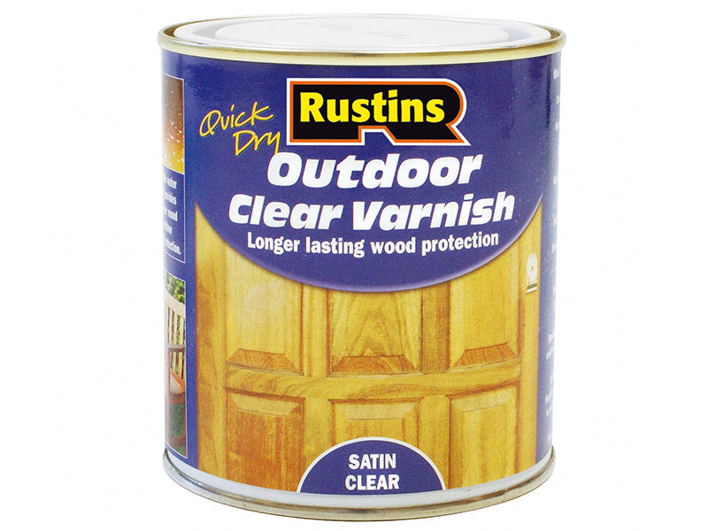 Exterior Varnish Satin 2.5 litre, Rustins