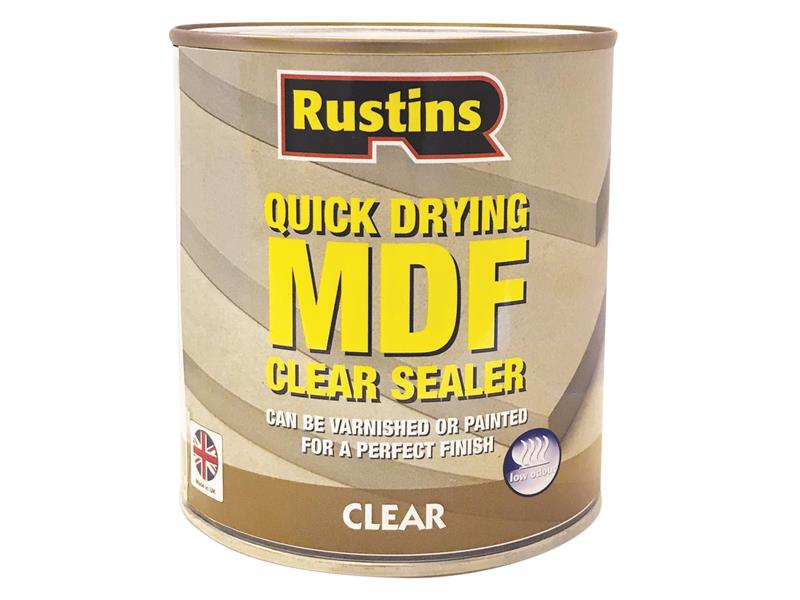 Quick Drying MDF Sealer Clear 250ml, Rustins