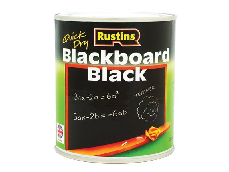 Quick Dry Blackboard Black 100ml, Rustins