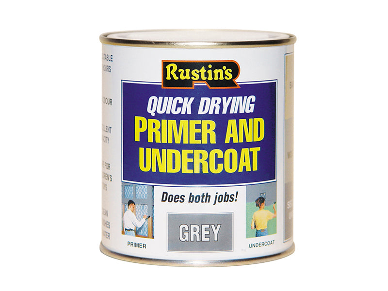 Quick Dry Primer & Undercoat Grey 2.5 litre, Rustins