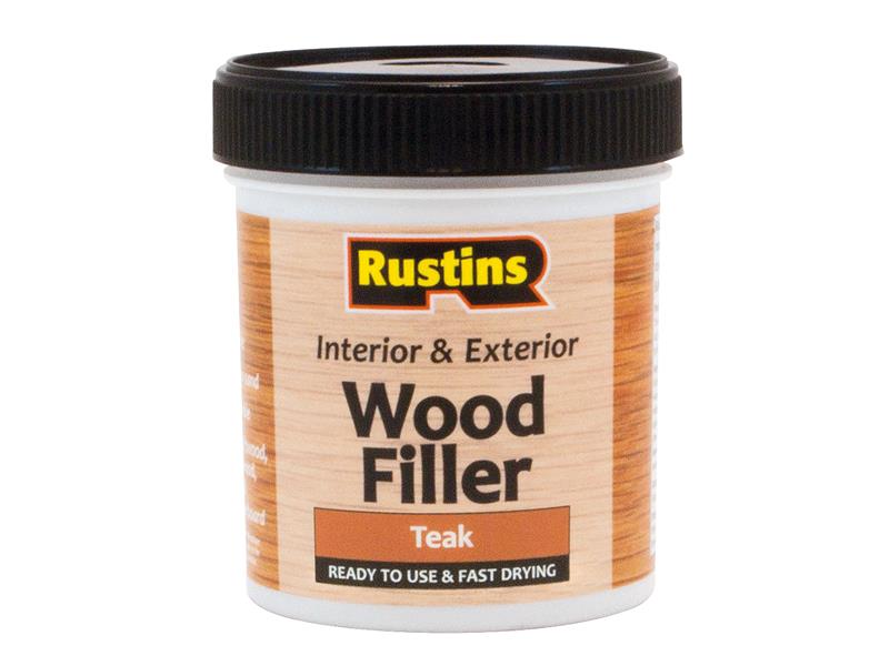 Acrylic Wood Filler Teak 250ml, Rustins