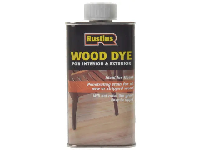 Wood Dye Light Teak 250ml, Rustins