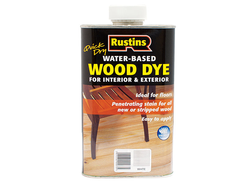 Quick Dry White Wood Dye 2.5 litre, Rustins