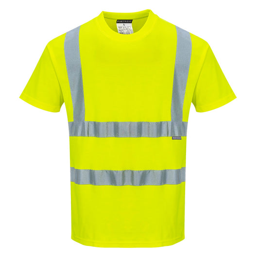 Hi-Vis Cotton Comfort T-Shirt S/S, Morgans PW