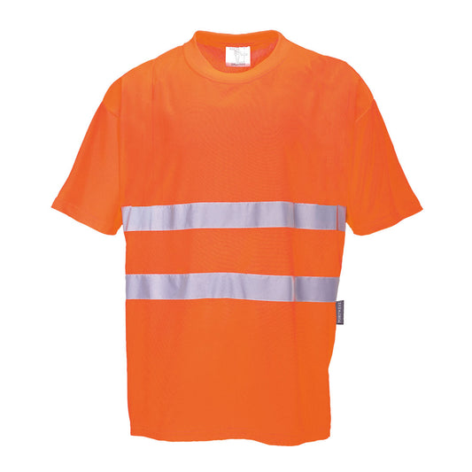 Hi-Vis Cotton Comfort T-Shirt S/S, Morgans PW