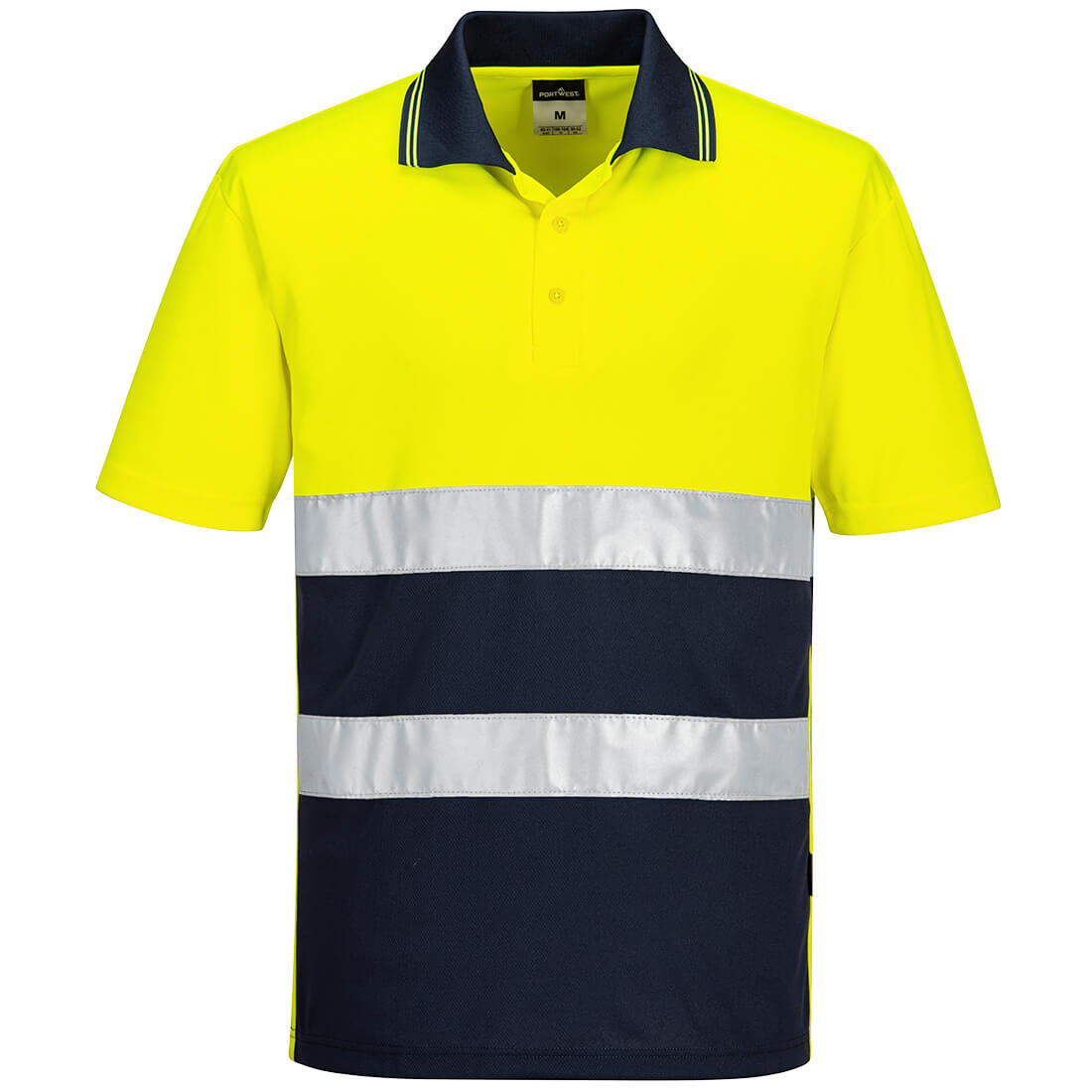 Hi-Vis Lightweight Contrast Polo Shirt S/S, Morgans PW