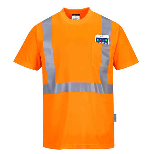 Hi-Vis Pocket T-Shirt, Morgans PW