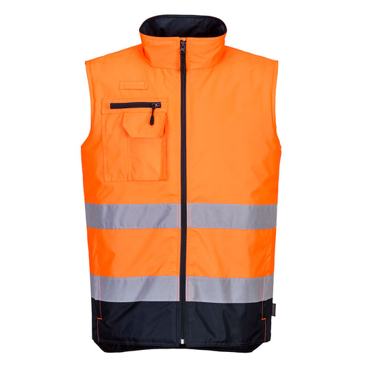 Hi-Vis Contrast Bodywarmer, Morgans PW