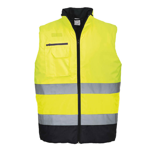 Hi-Vis Contrast Bodywarmer, Morgans PW