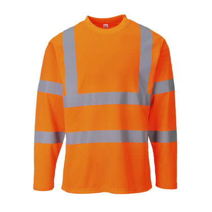 Hi-Vis Cotton Comfort T-Shirt L/S, Morgans PW